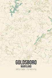 Vintage map of Goldsboro (Maryland), USA. by Prints of Place