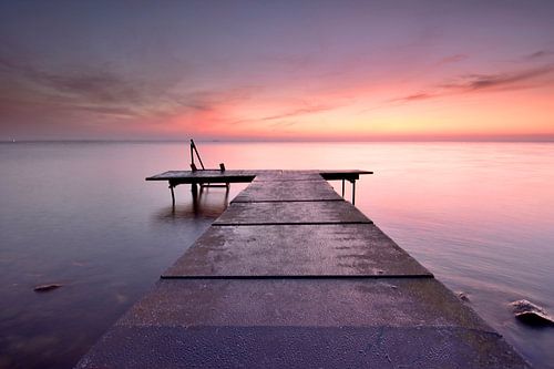 Steiger bij zonsopkomst