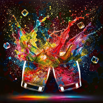 prost freude dynamik farbe