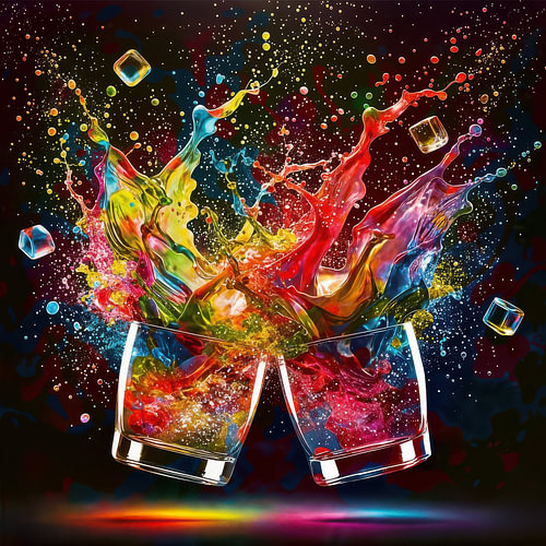 prost freude dynamik farbe