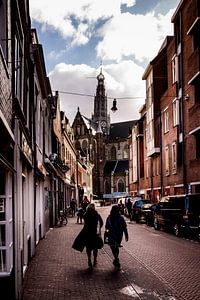Smedestraat à Haarlem : la plus belle rue donnant sur la Grote Kerk