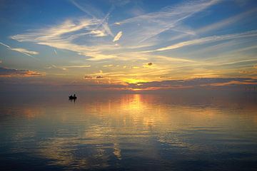 Anglers on the Haringvliet von Steven Blahowetz