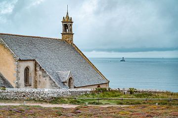 Church at Pointe du Van in Brittany, France by Martijn Joosse