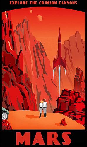 Reise zum Planeten Mars