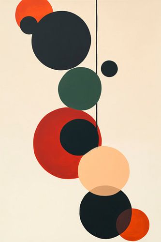Kleurrijke cirkels in een harmonieus arrangement