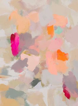 Abstract schilderij "A touch of pink" van Studio Allee