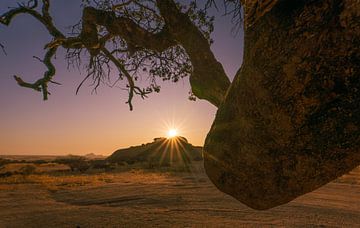 Spitzkoppe in Namibië, Afrika van Patrick Groß