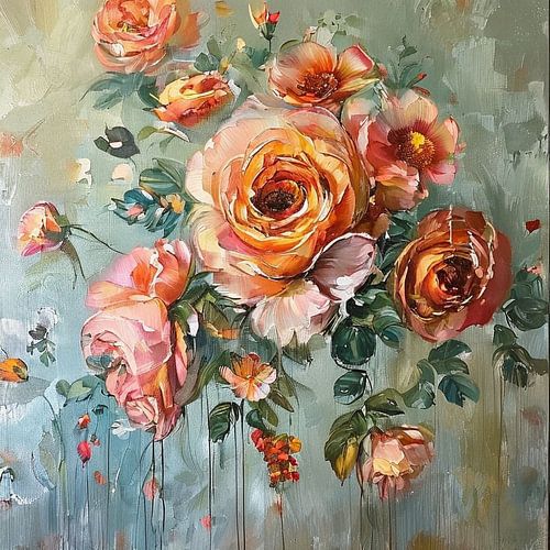 The Gilded Radiance of the Petal's Descent