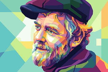GLEN HANSARD WPAP POP-ART-ILLUSTRATION: „Voice of Heart“ & Resilience – Metallkunst-Poster