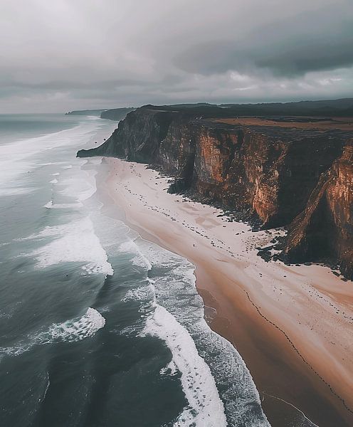 Küstenlinie Portugals von fernlichtsicht