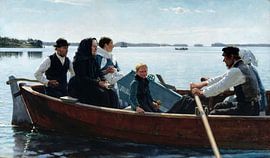 Transport eines Kindersarg, Albert Edelfelt