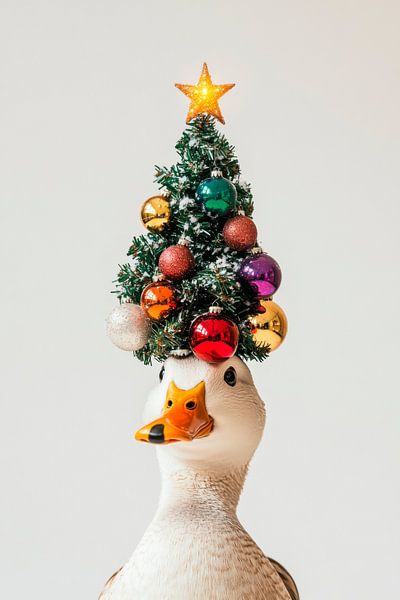 Christmas duck by Poster Art Shop