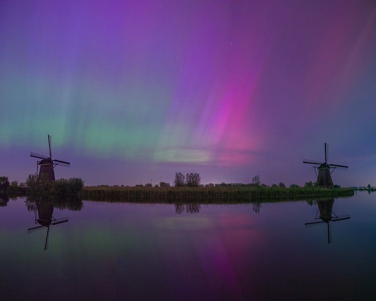Noorderlicht Kinderdijk par Bob Vandenberg