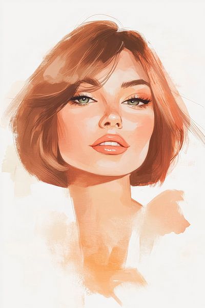 Zachte schoonheid in pastelkleuren van Poster Art Shop