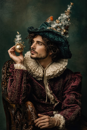 Edelman - Speels Kerstportret in Groen
