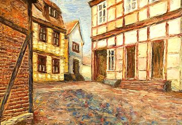Maisons à colombages à Quedlinburg sur Ilya Korzelius