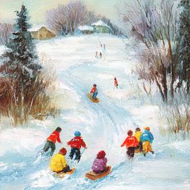 Winterspaß auf dem Schlitten von But First Framing