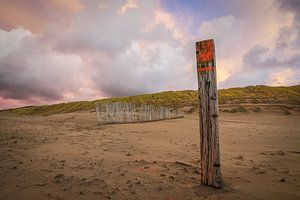 Dünen und Strand an der Küste der Niederlande