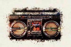 Ghetto Blaster Making a Splash - Vintage Cassette Player