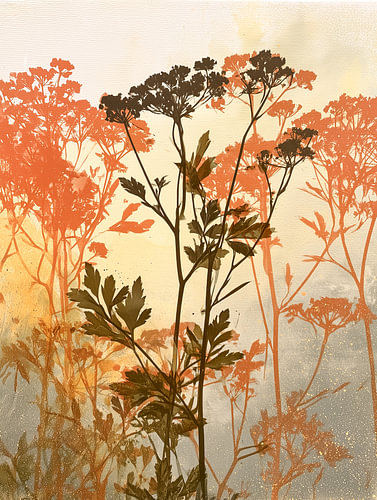Wildblumen im goldenen Morgenlicht
