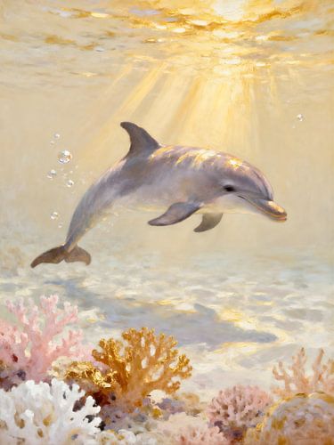 Dolfijn in het middaglicht