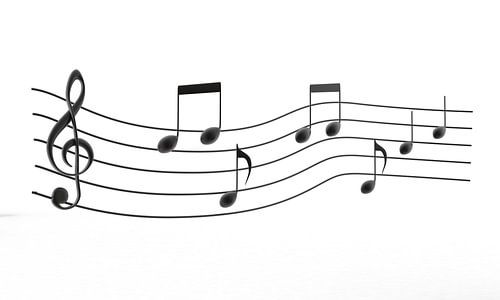 3D muziek noten