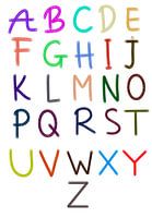 Wandkunst Gemälde Alphabet