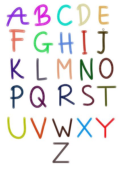 Peinture murale Alphabet par Saffiera Devi
