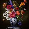 Tableau floral Royal Freedom sur Flower artist Sander van Laar