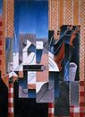 Juan Gris, Viool en Gitaar - 1913 van Atelier Liesjes thumbnail