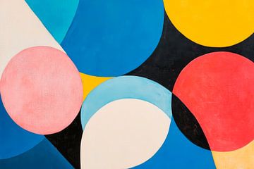 Abstract colour construction by Poster Art Shop