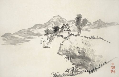 Hine Taizan - motif from "Album with fifteen ink paintings"