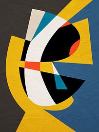 ABSTRAKTE GEOMETRISCHE KUNST IN MODERNEN FARBEN von Online Arts