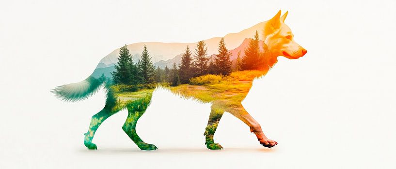 Nature and dog by Poster Art Shop