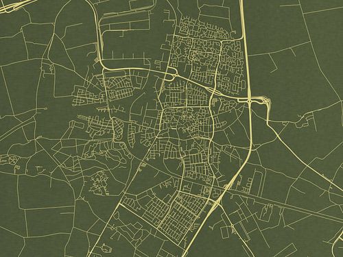 Kaart van Oosterhout in Groen Goud