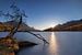 Zonsondergang op het meer van Sils van Thomas Rieger