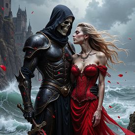 VELCARYN – Der Untote mit seiner geliebten Frau an der Küste von INFERAURUM