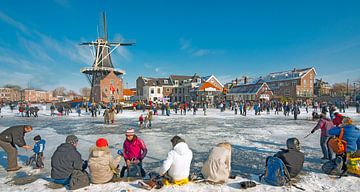 Haarlem Winterscene Adriaan's Mill van Dalex Photography