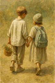 Jugendmemory - Wanddekoration mit Kindern von Marijke Trienekens