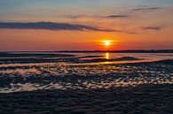 Zonsopgang in de Waddenzee op het eiland Amrum van Rico Ködder thumbnail