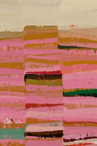 Abstract zomers bloemenveld