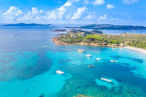 Maddalena eilandengroep, kust Sardinië