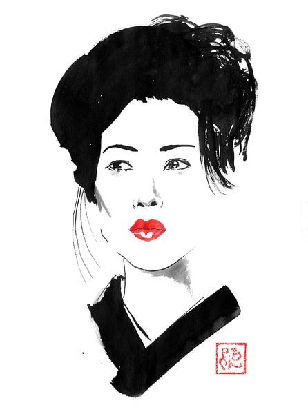 lady geisha par Péchane Sumie