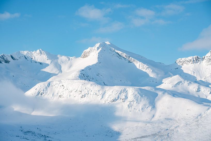Winter Mountains near Tromso, Norway by Leo Schindzielorz