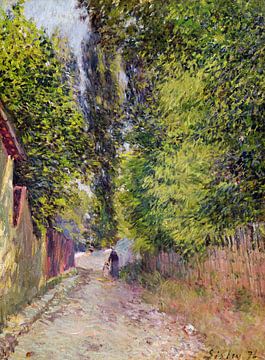 Alfred Sisley,Landschap in de buurt van Louveciennes