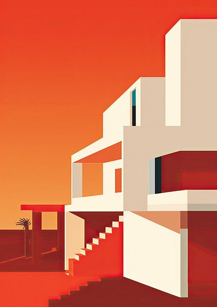 Bauhaus Poster Plakat Kunstdruck Illustration von Niklas Maximilian