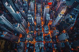 city centre from above