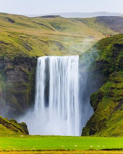 Waterfall Skogafoss, Iceland by Henk Meijer Photography