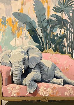 Pachyderm oasis of peace by Niklas Maximilian