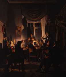 A Smoking Party, Wilhelm Bendz